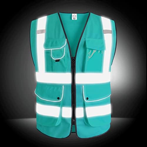 XIAKE 9 Pockets Class 2 High Visibility Reflective Safety Vest - Image 4