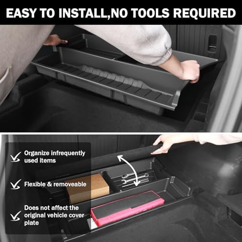 Hidden Trunk Organizer Tray for Tesla Model Y 2019-2026, Custom-Fit Rear - Image 5