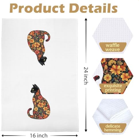 Flower Cat Kitchen Towels - Image 5