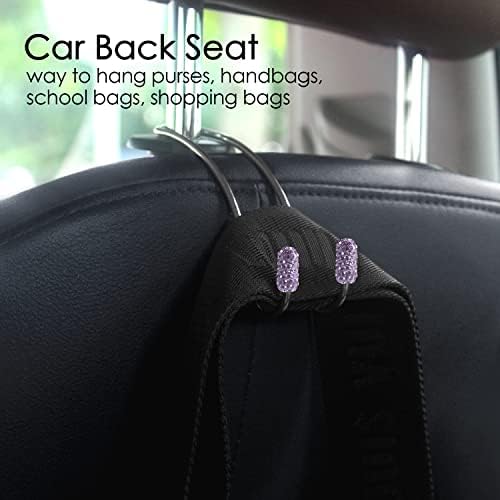 Guoord 【2026 Upgraded】 Car Headrest Hooks Decorations, Auto Hooks Car Hangers - Image 2