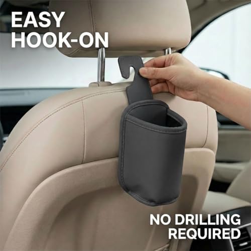 Craedli Car Door Cup Holder, Back Seat Hanging Storage Bag - Image 4