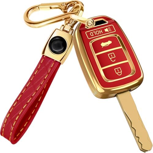 Lucrum Compatible with Honda Key Fob Cover & Keychain by Lucrum