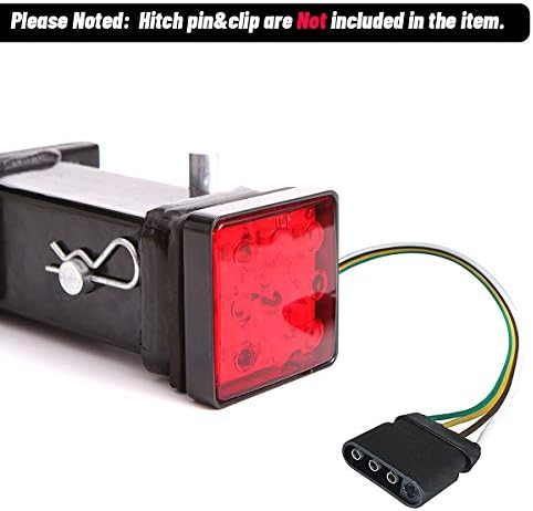CZC AUTO Red Trailer Hitch Cover - Image 5