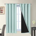 Yakamok Aqua 100% Blackout Curtains 63 Inches Long by Yakamok