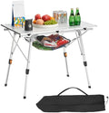 VEVOR Folding Camping Table, Portable Roll Up Side Tables, Lightweight Aluminum by VEVOR