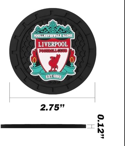 Cup Holder Insert Coaster for Liverpool UEFA Fans, Anti Slip Car Cup Coaster - Image 3