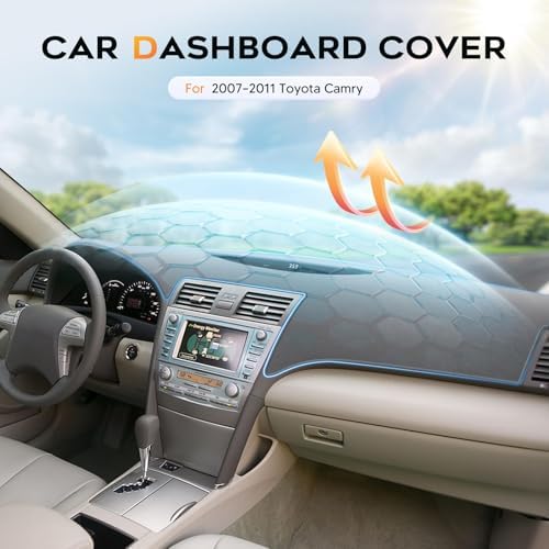 CARTIST Gray Dash Cover for 2007-2010 2011 Toyota Camry Dashboard Cover - Image 3