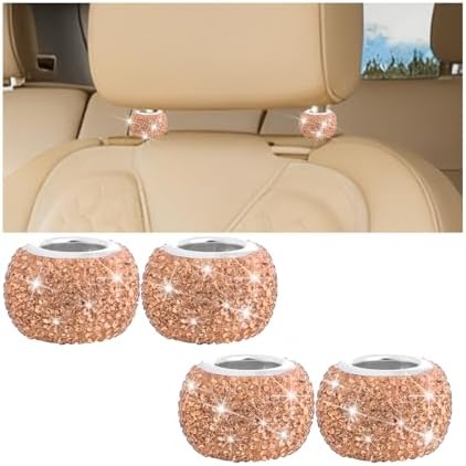 Rhinestone Car Headrest Collar Rings by Norkmdi