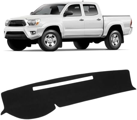 KUST Black Dash Cover for Toyota Tacoma 2005-2015 Pickup Non-Slip Dashboard by KUST