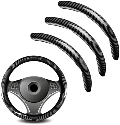 3pcs Universal Carbon Fiber Steering Wheel Cover by Unknown