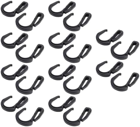 Bungee Cord Hooks 20 Pack Plastic S Clips Cargo Nets by BTSEURY