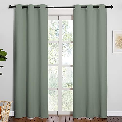 NICETOWN Sage Green Blackout Curtains by NICETOWN