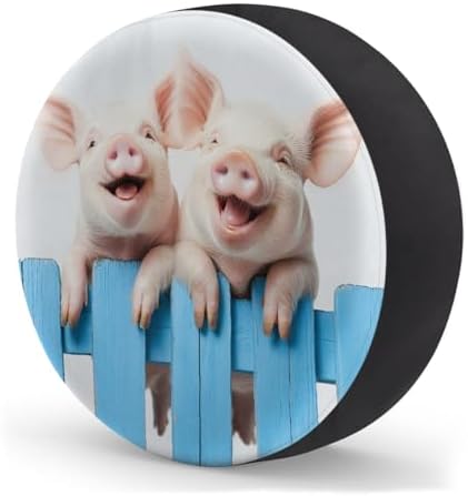 Spare Tire Cover for RV Trailer, Cute Animal Pig Waterproof Sun Leather Wheel - Image 2