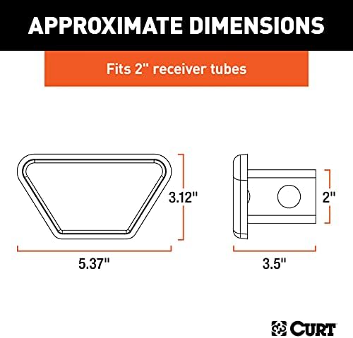 CURT 22101 Chrome Steel Trailer Hitch Cover, Fits 2-Inch Receiver - Image 3