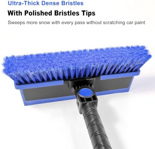 HEEYA 48 Inch Snow Brush with Squeegee and Ice Scraper - Image 3