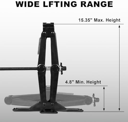 Torin AST10202SB Wide Base Cross Car Scissor Jack: Steel Portable Quick Lift - Image 6