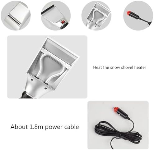 Car Windshield Snow Shovel 12V Heated Electric Car Windshield Ice Scraper Shovel - Image 4