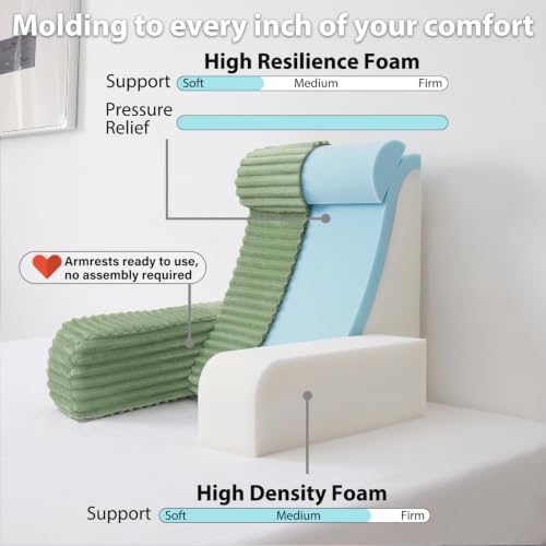 ENITYA 22" XL Back Pillow for Bed Sitting Up - Image 3