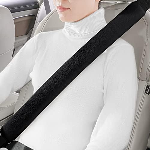 LACDL Extra Long Seatbelt Cover Super Soft Furry by LeadingAComfortableDrivingLife