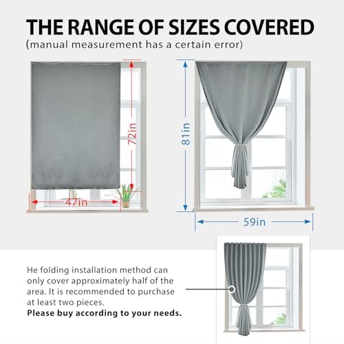 JILRON Magic Tape Stick on Portable Curtains - Image 3