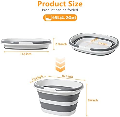 Goderewild Large Collapsible Bucket 4.2 Gallon - Image 2