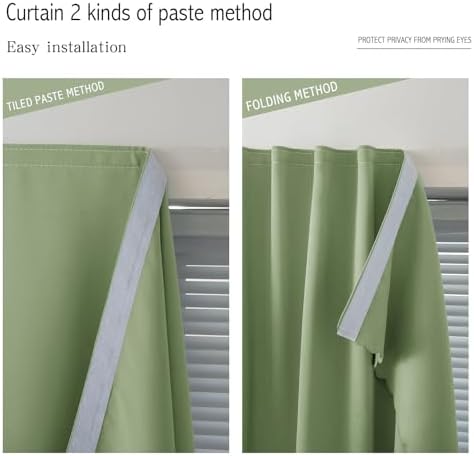 Portable Light Blocking Curtains Self-Stick Design, Removable Adhesive Window - Image 6