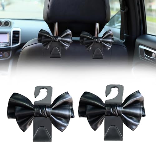 2 PCS Car Seat Headrest Hooks, Cute Bow Purse Hook Hanger by Unknown