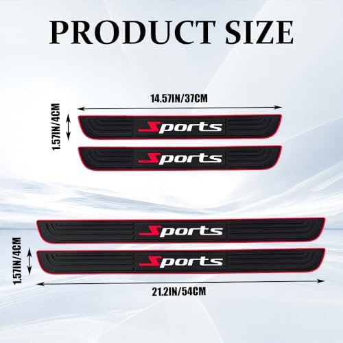 4PCS Car Door Sill Protector, Car Door Edge Guards, Anti-Scratch Rubber Auto - Image 2