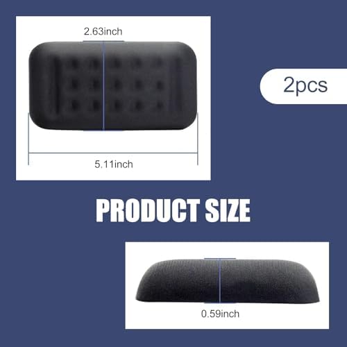 2PCS Car Arm Rest Elbow Pads, Memory Foam Pressure Relieving Car Arm Rest Pad - Image 2