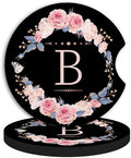 2pcs Letter B Car Coasters, Absorbent Universal neoprener Cup Holder Coasters by Unknown