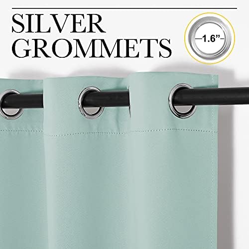 NICETOWN Aqua Blue Blackout Curtains - Image 3