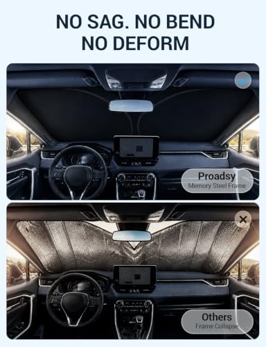 Proadsy Custom Fit 2018-2026 BMW X3 Windshield Sun Shade, Blocks Heat - Image 6