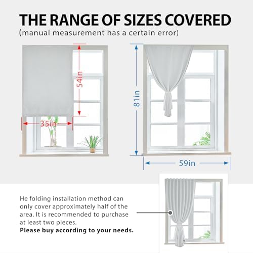 JILRON Magic Tape Stick on Portable Curtains - Image 3