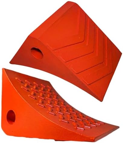 Heavy Duty Urethane Wheel Chocks 2-Pack, Large Non-Slip Wheel Stoppers by GoshenSun