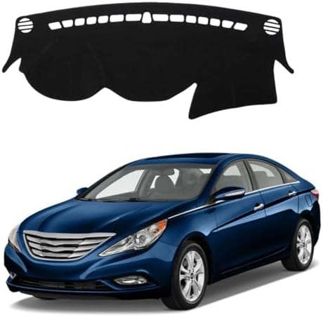 Dashboard Mat Cover for Hyundai Sonata 2011-2014 Nonslip Center Console by BOLTRY