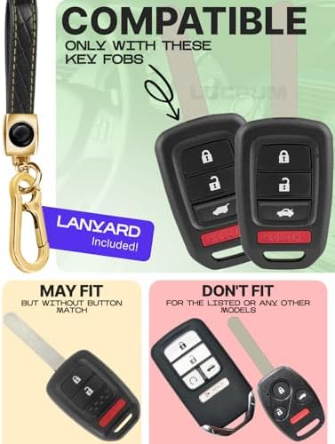 Lucrum Compatible with Honda Key Fob Cover & Keychain - Image 2