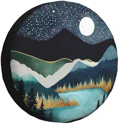 Spare Tire Cover Mountain Natural Scenery Wheel Protectors by Unknown