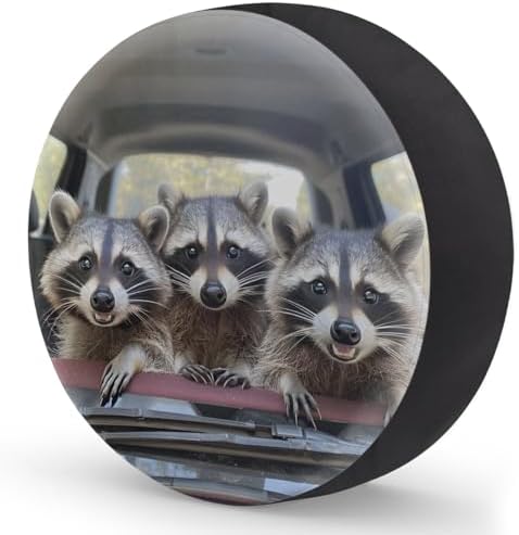 Raccoon Spare Tire Cover Waterproof Dust-Proof Spare Wheel Covers - Image 2