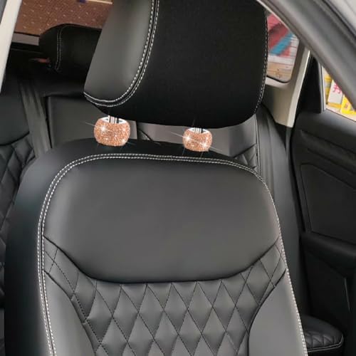 Rhinestone Car Headrest Collar Rings - Image 3