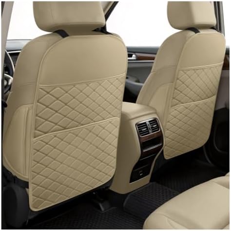 Seat Back Protectors for Kids, Car Kick Mats for Front Seats by SMOQIO
