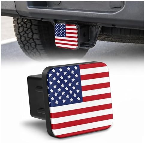 Trailer Hitch Covers American Flag Heavy Duty 2 Inch Hitch Cover by Unknown