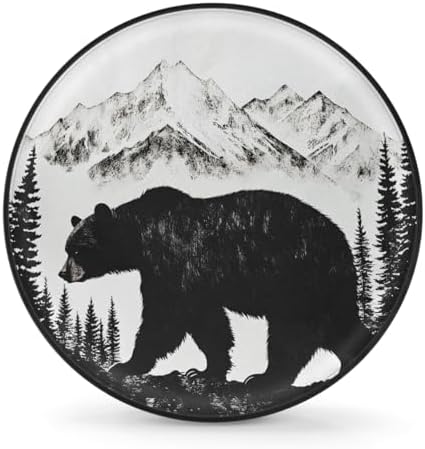 Bear Black Spare Tire Cover Dust-Proof Wheel Protector by Unknown