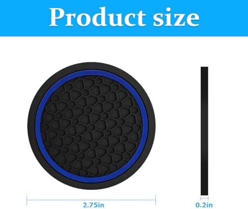 Mandark 4PCS 2.75 Inch Car Cup Holder Coasters - Image 2