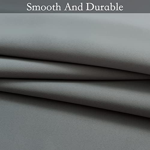 SimpleHome Ombre Gradient Grey White to Gray Curtains - Image 6