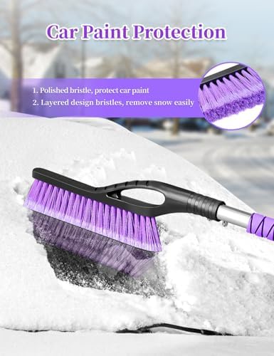 HEEYA 27 Inch Snow Brush and Ice Scraper - Image 4