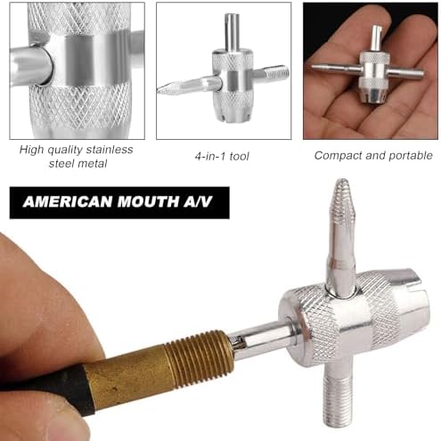 DXNQ 4PCS 4-Way Valve Core Tool Tire Valve Tools, 4-in-1 Tyre Valve Core Tool - Image 4