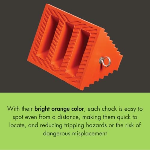 Checkers One Large Wheel Chock for 27-32" Tires - Image 6
