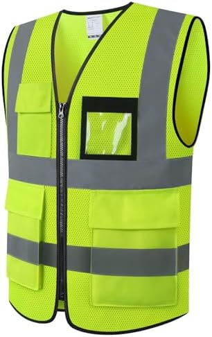 Hi Vis Reflective Safety Vest for Men Women by Ekkosafety