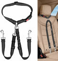 Lukovee Double Dog Car Seat Belt, No Tangle Headrest Restraint by Lukovee