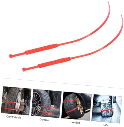 15pcs Car Anti-skid Tire Chains Emergency Plastic Snow Wheel Tie Straps Orange - Image 3